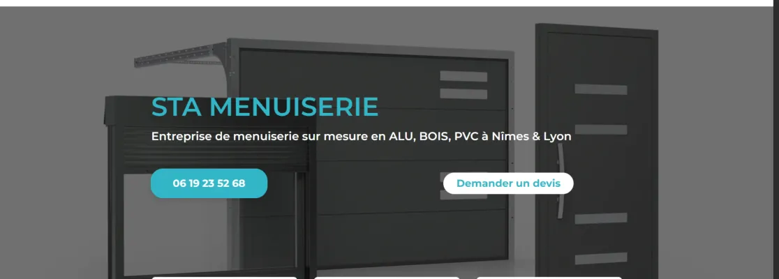 Site internet STA Menuiserie